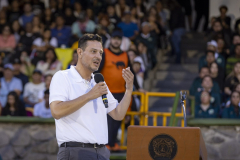 Fierro Ramírez destacó el impulso a la transparencia en el deporte universitario, un objetivo gestionado por la #ANUIES y enfatizó que cada recurso invertido en esta área está plenamente justificado, "el deporte es una escuela, el deporte es una educación".