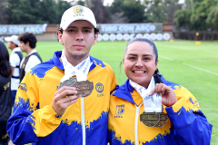 Oro-equipos-Mixto-Arco-Compuesto-Dafne-Quintero-José-Ángel-Cuéllar